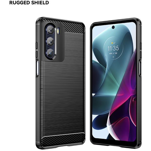 Techsuit - Carbon Silicone - Motorola Moto G200 5G / Edge S30 5G - Black