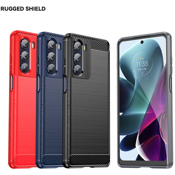 Techsuit - Carbon Silicone - Motorola Moto G200 5G / Edge S30 5G - Black