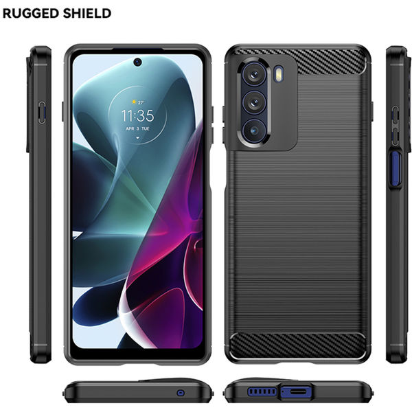 Techsuit - Carbon Silicone - Motorola Moto G200 5G / Edge S30 5G - Black