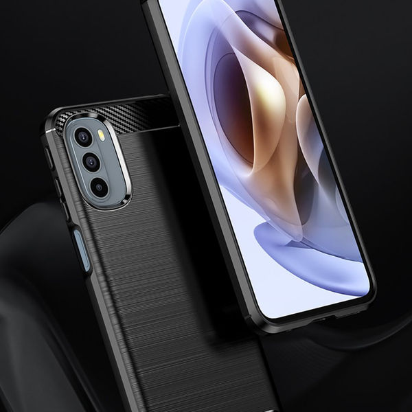 Techsuit - Carbon Silicone - Motorola Moto G31 4G / Moto G41 4G - Black