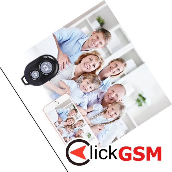 Techsuit - Bluetooth Remote Control (RMC-01) - for Selfie, iOS 360° Camera, Android, CR2032 Battery - Black