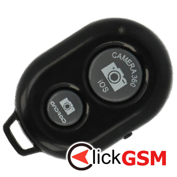 Techsuit - Bluetooth Remote Control (RMC-01) - for Selfie, iOS 360° Camera, Android, CR2032 Battery - Black