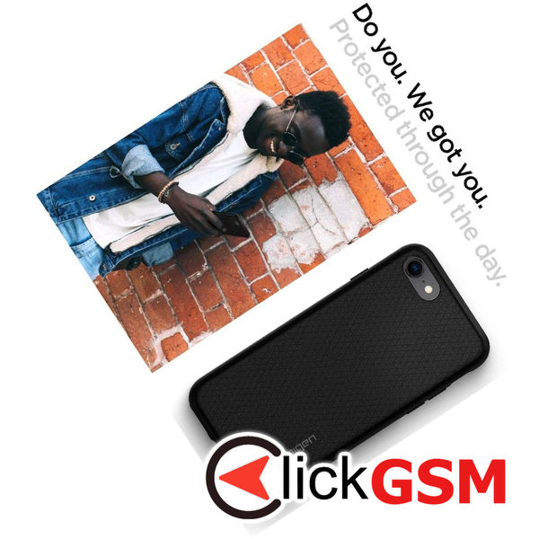 Spigen - Liquid Air - iPhone 7 / iPhone 8 / iPhone SE 2, SE 2020 / iPhone SE 3, SE 2022 - Black