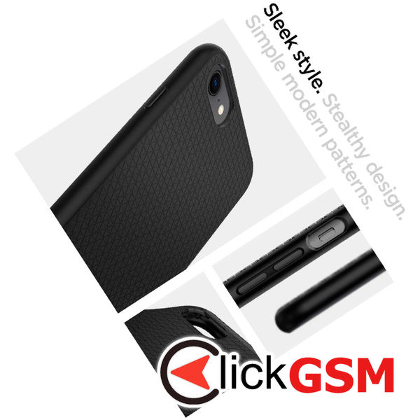 Spigen - Liquid Air - iPhone 7 / iPhone 8 / iPhone SE 2, SE 2020 / iPhone SE 3, SE 2022 - Black