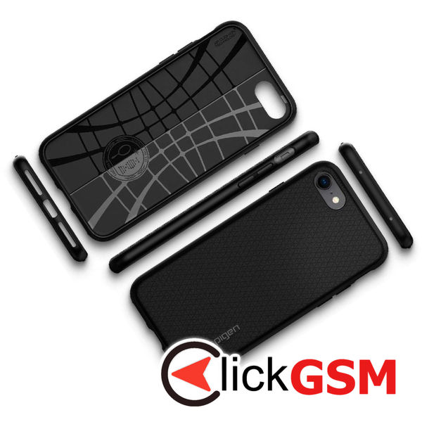 Spigen - Liquid Air - iPhone 7 / iPhone 8 / iPhone SE 2, SE 2020 / iPhone SE 3, SE 2022 - Black