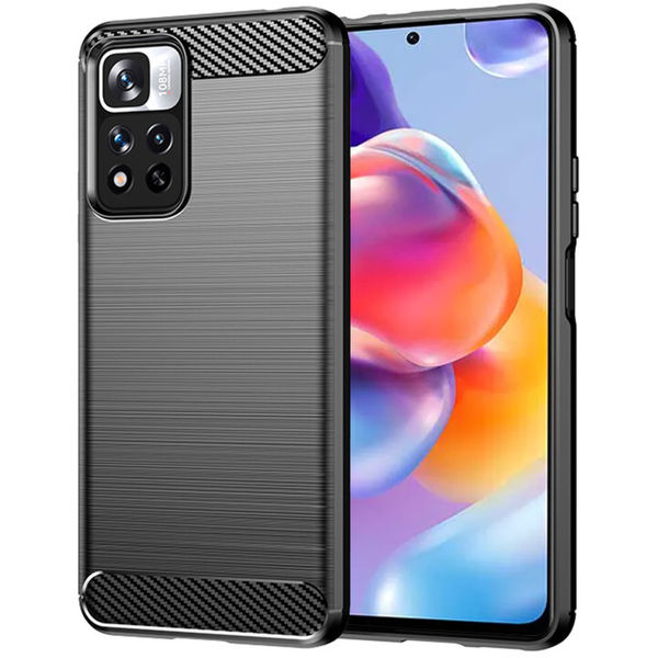 Techsuit - Carbon Silicone - Xiaomi Redmi Note 11 Pro+ 5G - Black