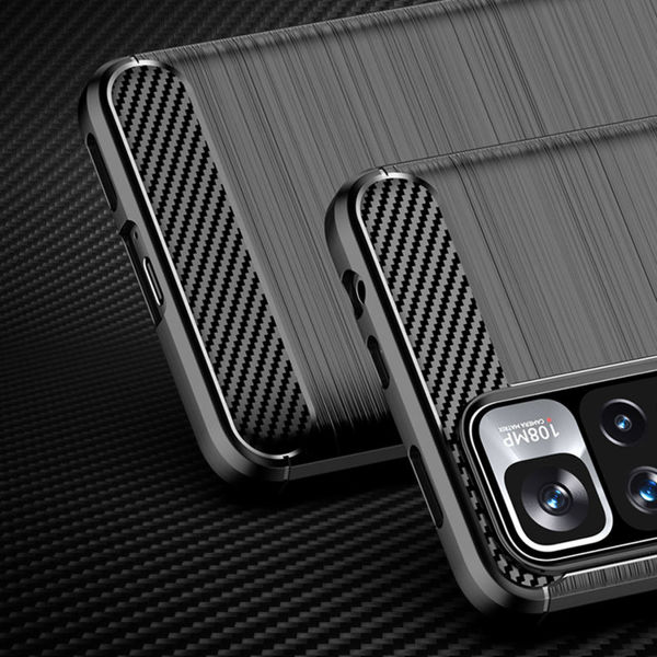 Techsuit - Carbon Silicone - Xiaomi Redmi Note 11 Pro+ 5G - Black