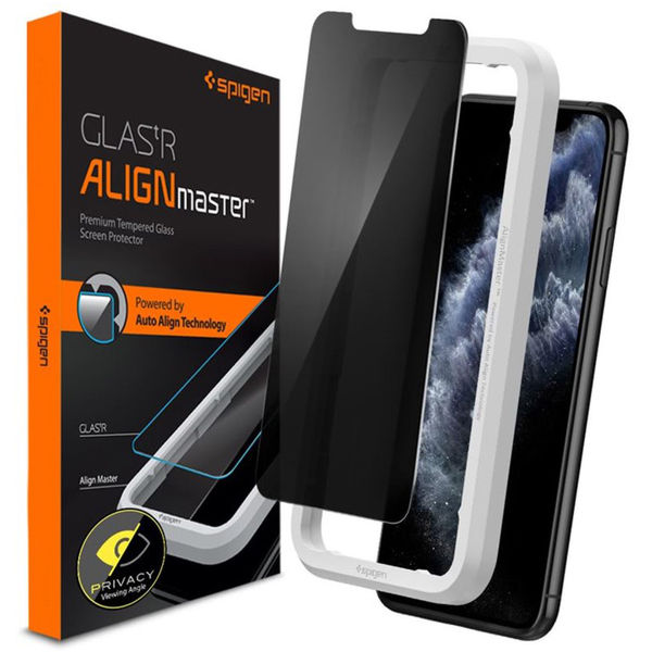 Spigen - Glas.tR Align Master - iPhone 11 / iPhone XR - Privacy