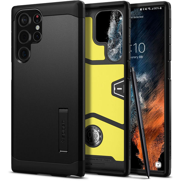 Spigen - Tough Armor - Samsung Galaxy S22 Ultra - Black