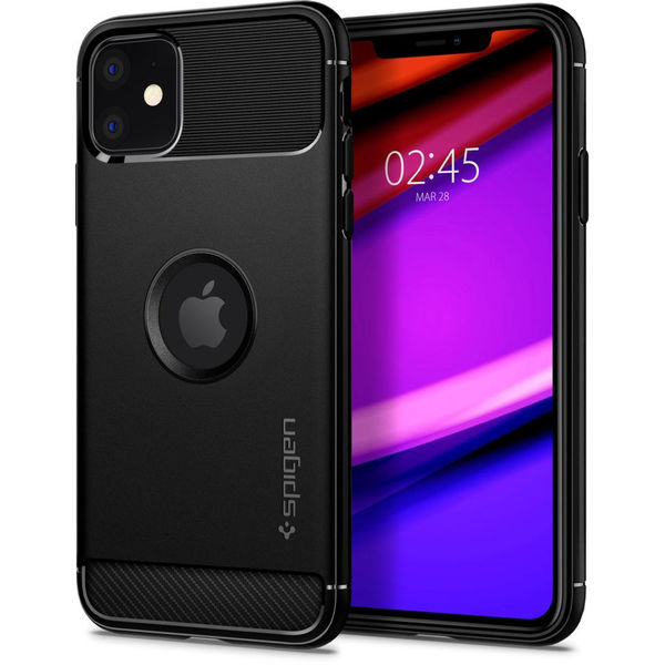 Spigen - Rugged Armor - iPhone 11 - Black