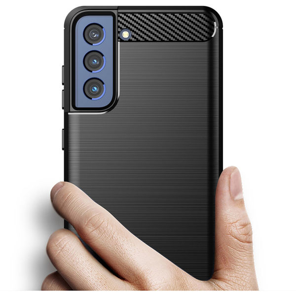 Techsuit - Carbon Silicone - Samsung Galaxy S22 Plus - Black