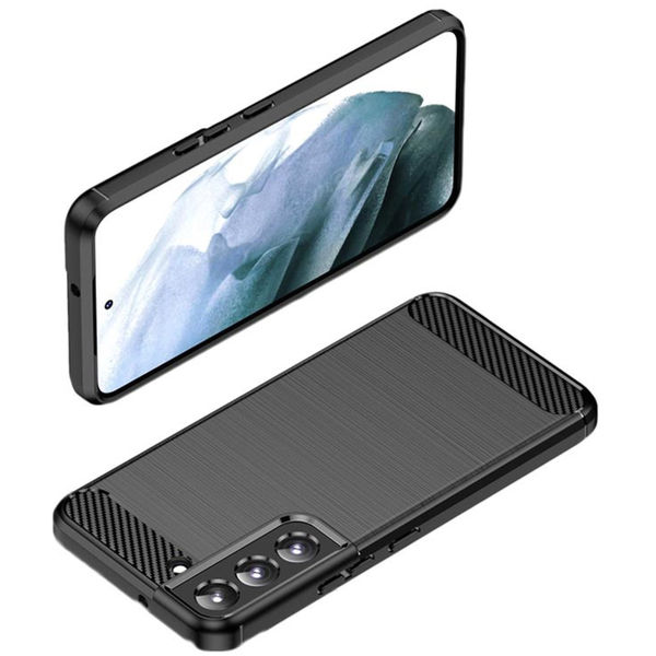 Techsuit - Carbon Silicone - Samsung Galaxy S22 Plus - Black