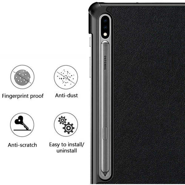 Techsuit - FoldPro - Samsung Galaxy Tab S7 Plus / S8 Plus / S7 FE - Black