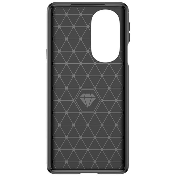 Techsuit - Carbon Silicone - Motorola Edge 30 Pro - Black