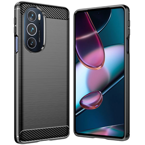 Techsuit - Carbon Silicone - Motorola Edge 30 Pro - Black