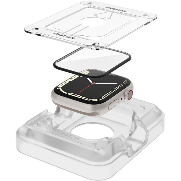 Spigen - ProFlex EZ Fit (2 pack) - Apple Watch 7 / 8 / 9 (41mm) - Black