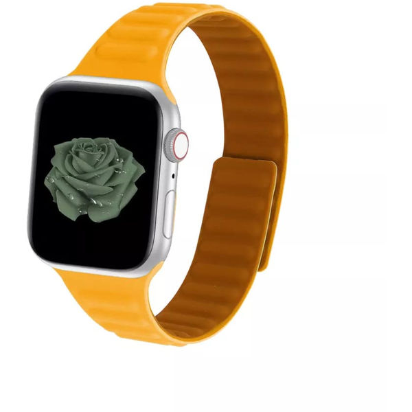 Techsuit - Watchband (W035) for WOMEN - Apple Watch 1/2/3/4/5/6/7/8/9/10/SE/SE 2 (38/40/41/42mm) - Orange