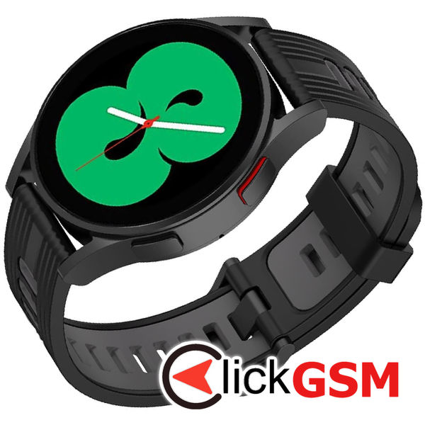 Techsuit - Watchband 20mm (W002) - Samsung Galaxy Watch 4/5/Active 2, Huawei Watch GT 3 (42mm)/GT 3 Pro (43mm) - Black