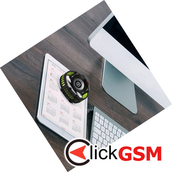 Techsuit - Watchband 20mm (W002) - Samsung Galaxy Watch 4/5/Active 2, Huawei Watch GT 3 (42mm)/GT 3 Pro (43mm) - Black