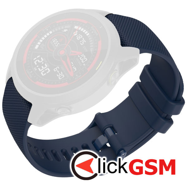 Techsuit - Watchband 20mm (W006) - Samsung Galaxy Watch 4/5/Active 2, Huawei Watch GT 3 (42mm)/GT 3 Pro (43mm) - Blue