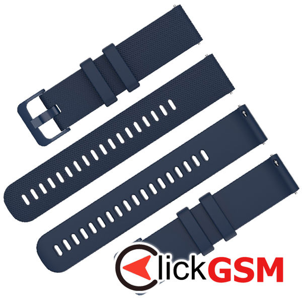 Techsuit - Watchband 20mm (W006) - Samsung Galaxy Watch 4/5/Active 2, Huawei Watch GT 3 (42mm)/GT 3 Pro (43mm) - Blue