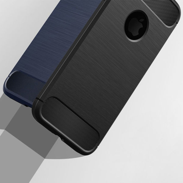 Techsuit - Carbon Silicone - iPhone 7 / iPhone 8 - Black