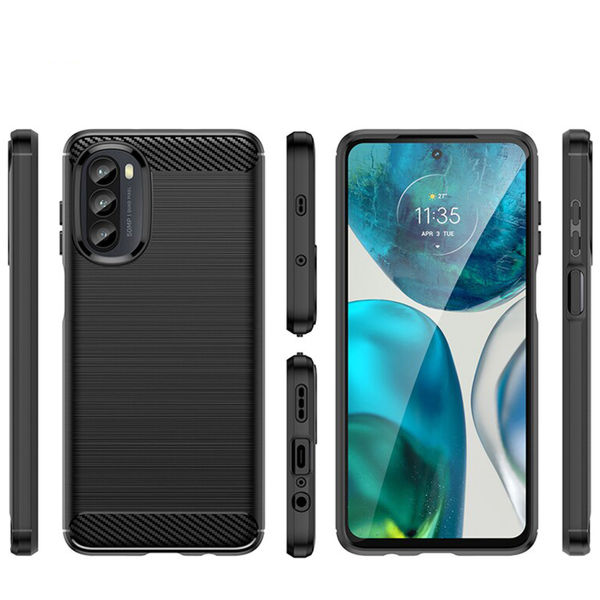 Techsuit - Carbon Silicone - Motorola Moto G52 4G / Moto G82 5G - Black