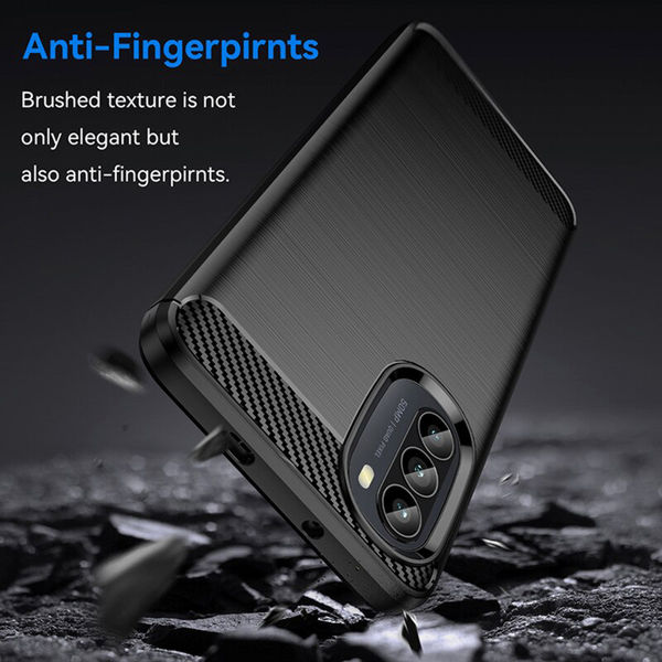 Techsuit - Carbon Silicone - Motorola Moto G52 4G / Moto G82 5G - Black