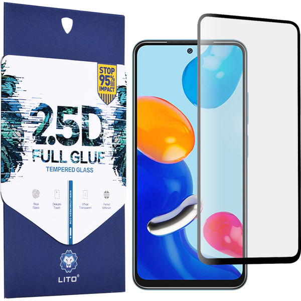 Lito - 2.5D FullGlue Glass - Xiaomi Redmi Note 11 / Note 11S / Poco M4 Pro 4G - Black