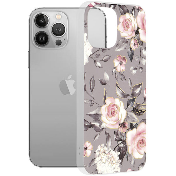 Techsuit - Marble Series - iPhone 13 Pro Max - Bloom of Ruth Gray