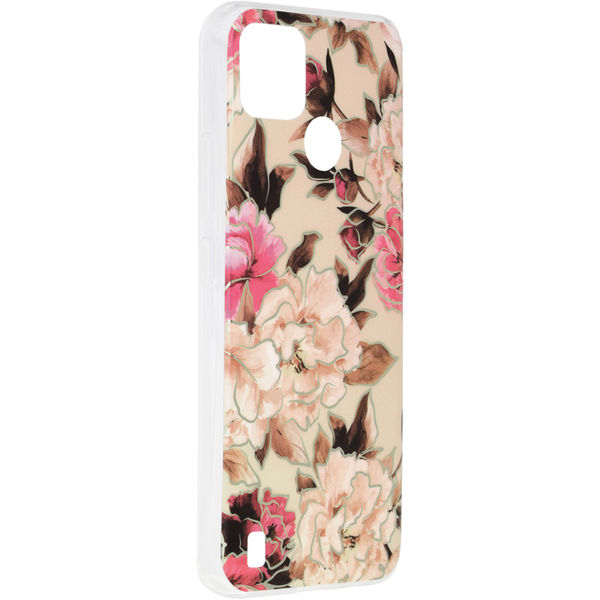 Techsuit - Marble Series - Realme C21Y / C25Y - Mary Berry Nude