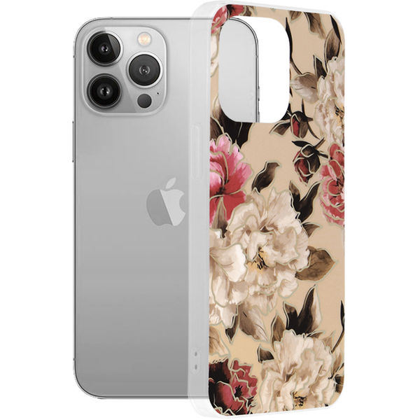 Techsuit - Marble Series - iPhone 13 Pro - Mary Berry Nude