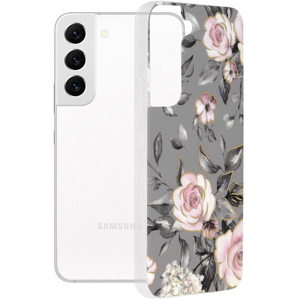 Techsuit - Marble Series - Samsung Galaxy S22 - Bloom of Ruth Gray
