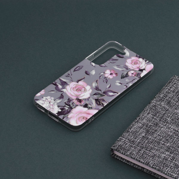 Techsuit - Marble Series - Samsung Galaxy S22 - Bloom of Ruth Gray