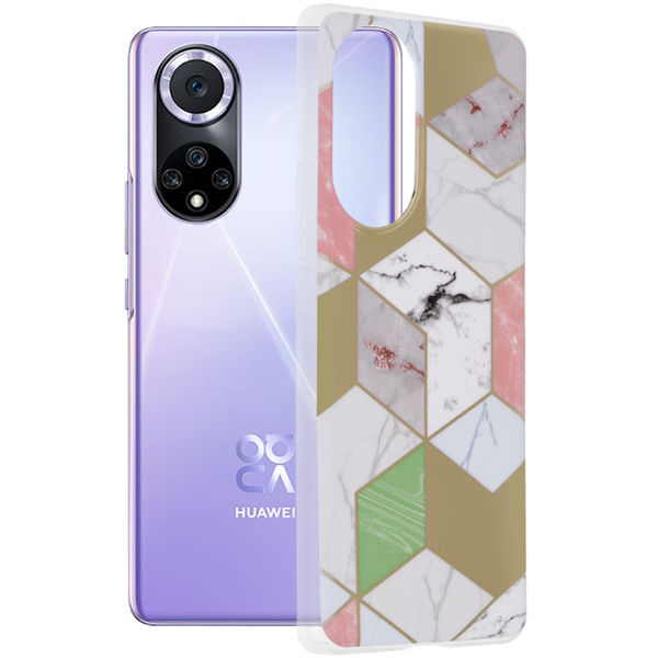 Techsuit - Marble Series - Huawei nova 9 / Honor 50 - Purple Hex