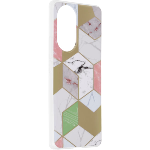 Techsuit - Marble Series - Huawei nova 9 / Honor 50 - Purple Hex