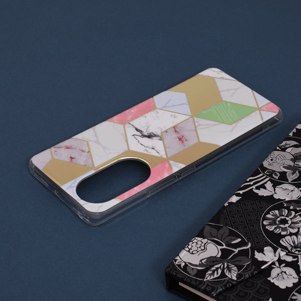 Techsuit - Marble Series - Huawei nova 9 / Honor 50 - Purple Hex