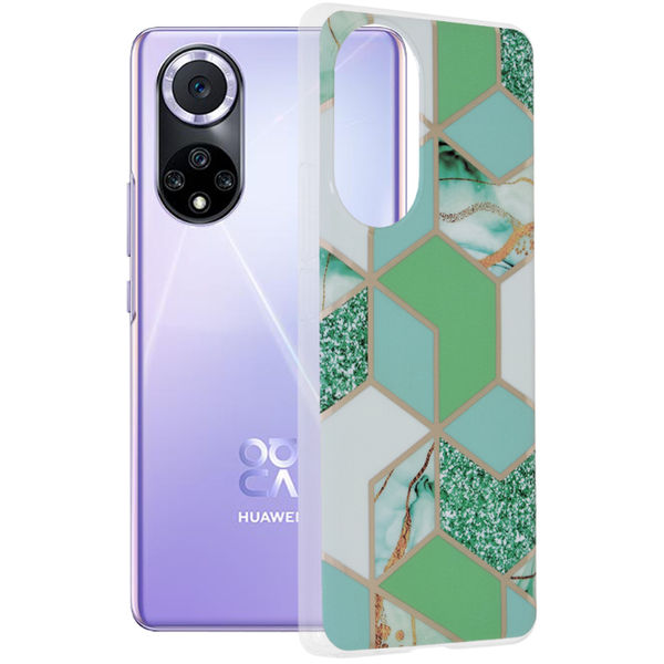 Techsuit - Marble Series - Huawei nova 9 / Honor 50 - Green Hex