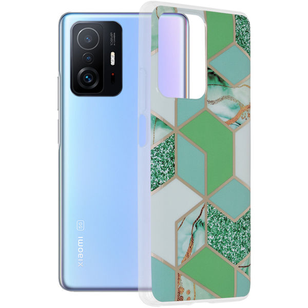 Techsuit - Marble Series - Xiaomi 11T / 11T Pro - Green Hex