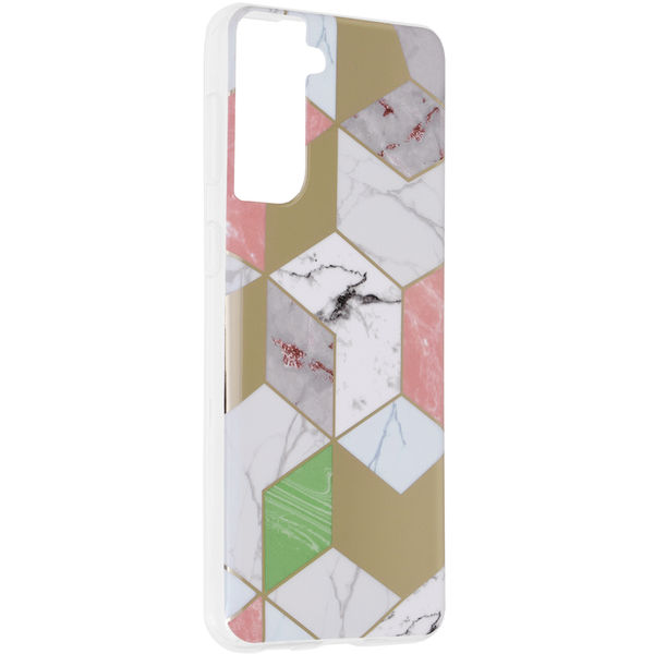 Techsuit - Marble Series - Samsung Galaxy S21 Plus - Purple Hex