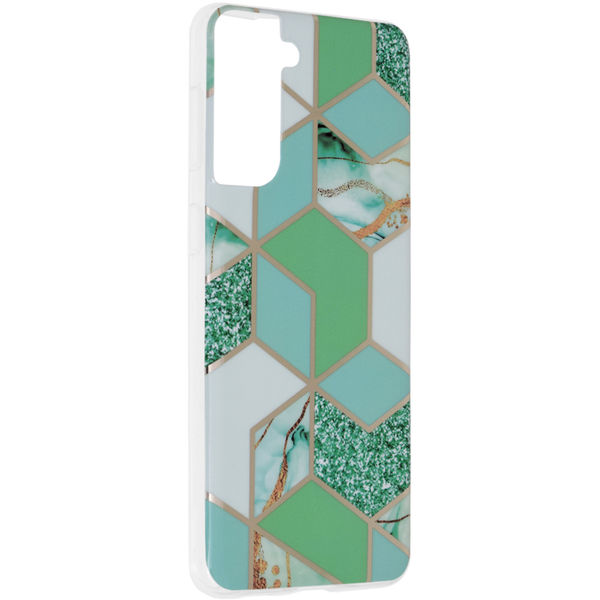Techsuit - Marble Series - Samsung Galaxy S21 Plus - Green Hex