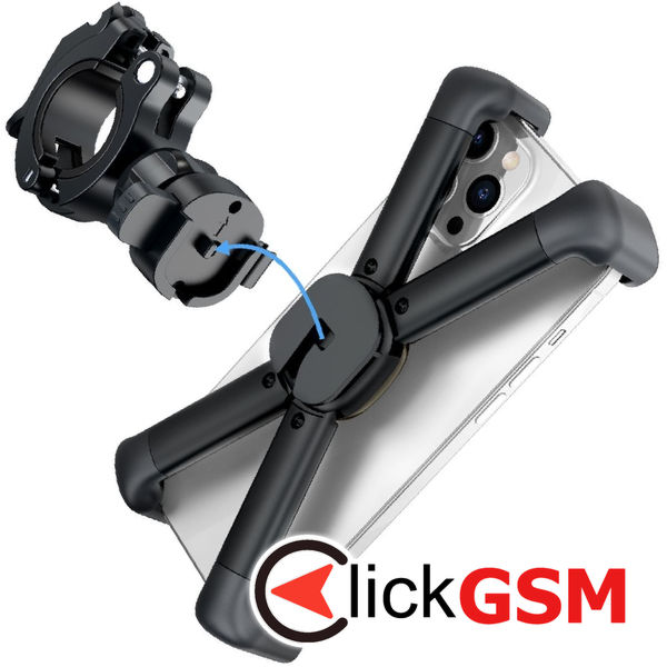 Baseus - Bike Holder (SUQX-01) - X Grip for Motorcycle, ATV, Scooter - Black