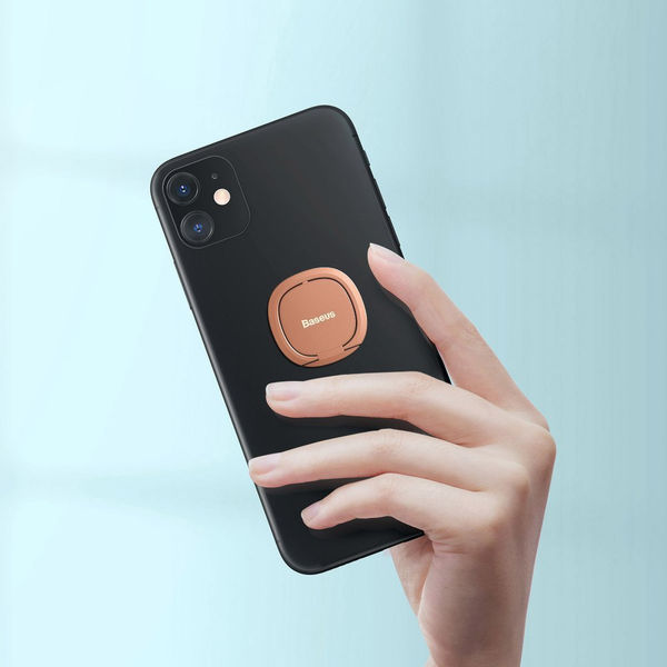 Baseus - Phone Ring Invizible (SUYB-0R) - Standing and Folding Feature - Rose Gold