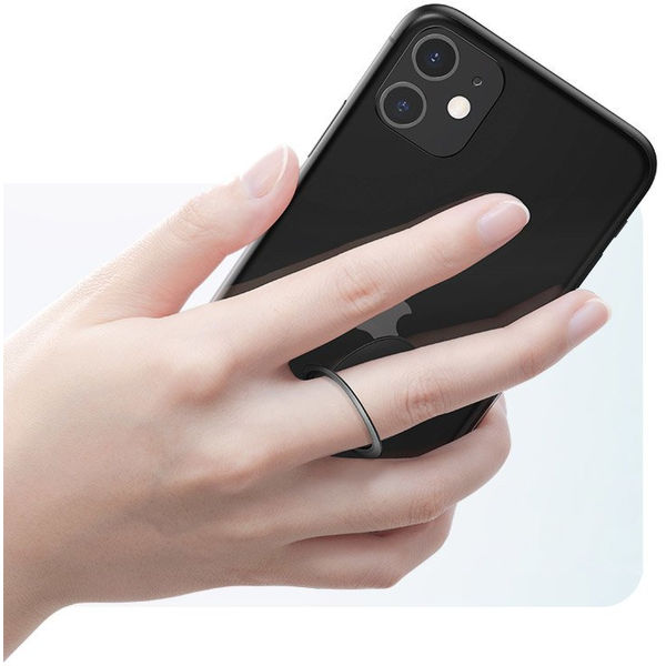 Baseus - Phone Ring Invizible (SUYB-0A) - Standing and Folding Feature - Tarnish