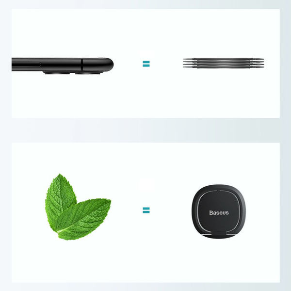 Baseus - Phone Ring Invizible (SUYB-0A) - Standing and Folding Feature - Tarnish