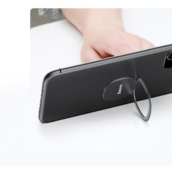 Baseus - Phone Ring Invizible (SUYB-0S) - Standing and Folding Feature - Silver