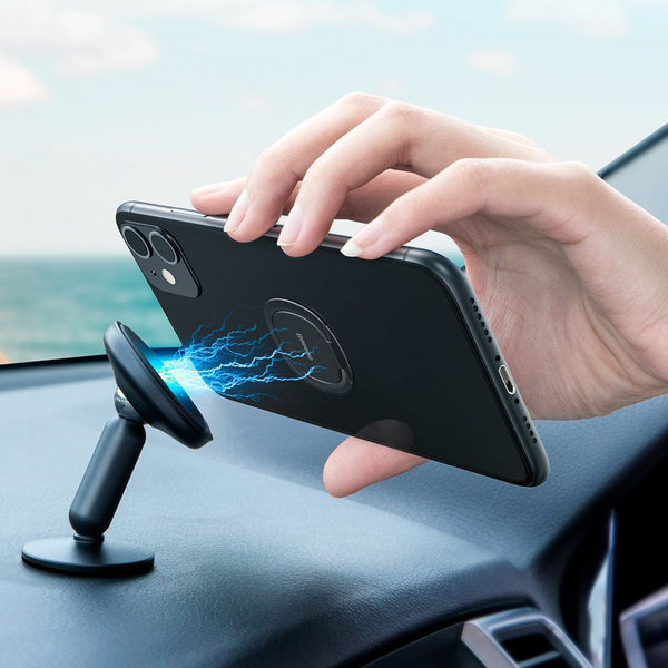 Baseus - Phone Ring Invizible (SUYB-0S) - Standing and Folding Feature - Silver