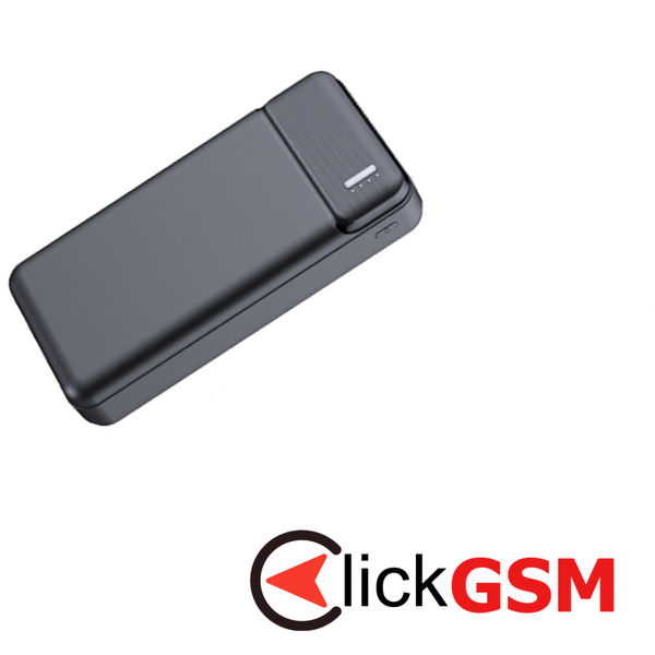 Techsuit - Power Bank (PB-N2) - Dual USB, LED Lights for Power State, 20000mAh - Black