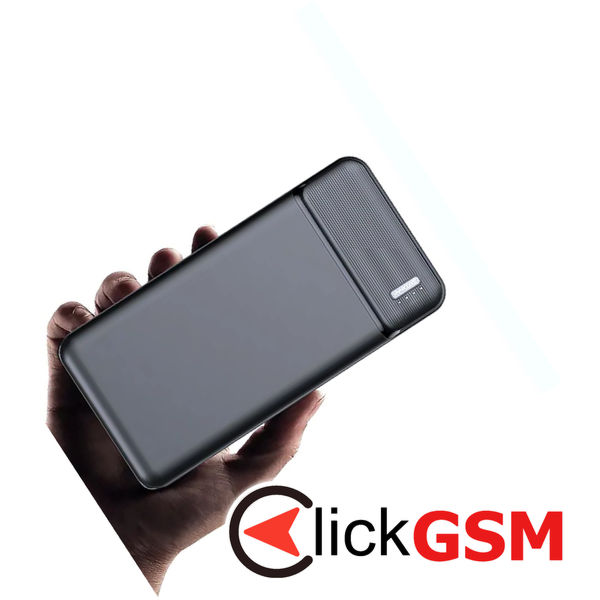 Techsuit - Power Bank (PB-N2) - Dual USB, LED Lights for Power State, 20000mAh - Black