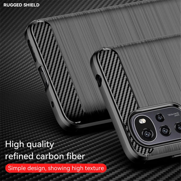 Techsuit - Carbon Silicone - Motorola Moto G22 - Black